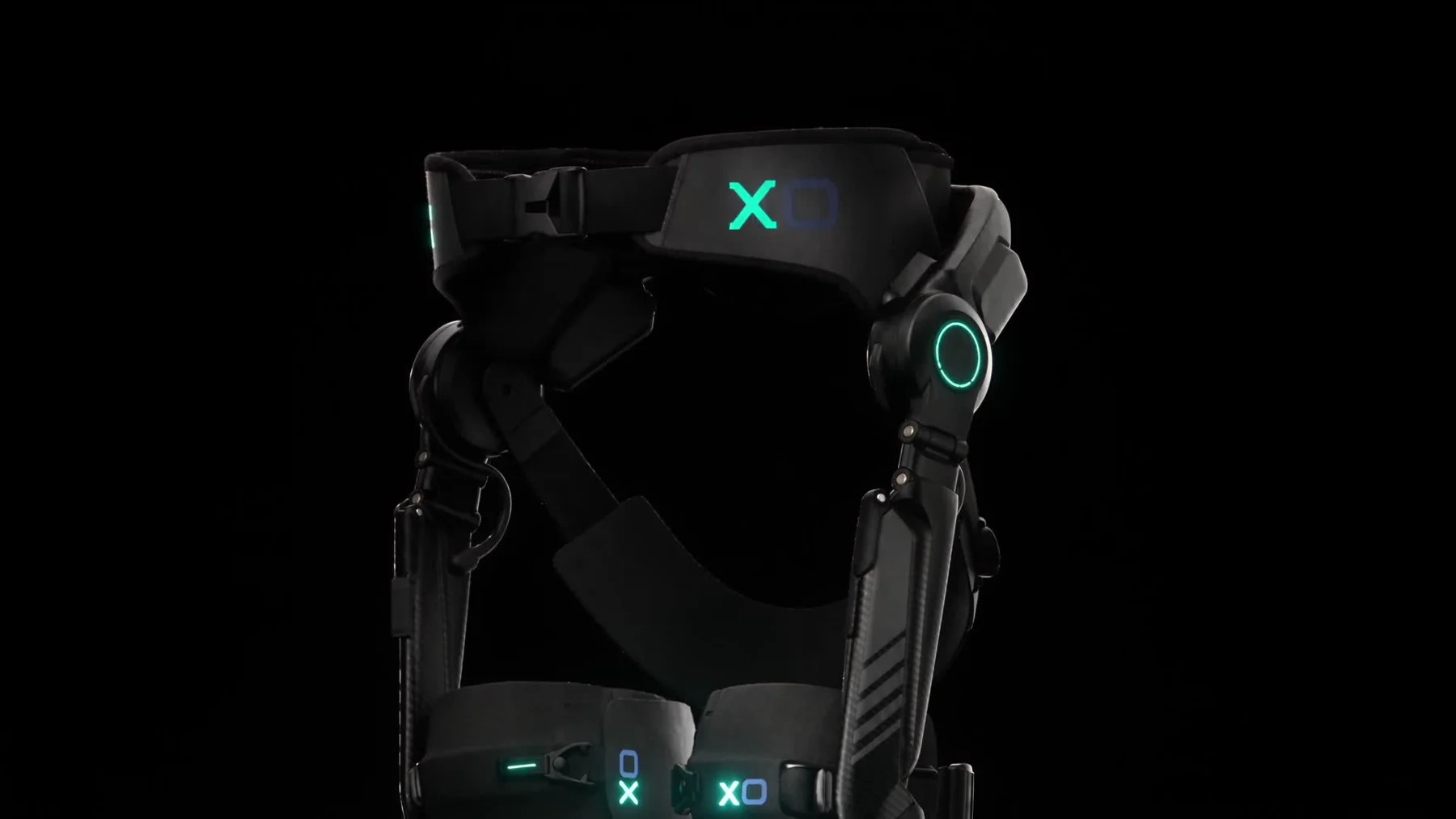 Close view of the supplied XO waist harness